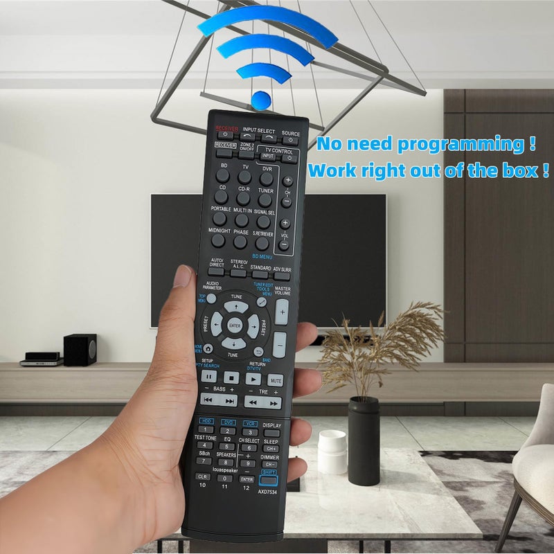 uehba AXD7534 Replacement Remote Control Compatible for Pioneer VSX-519V-k Vsx-519v-s Audio Vidio Receiver - Image 2